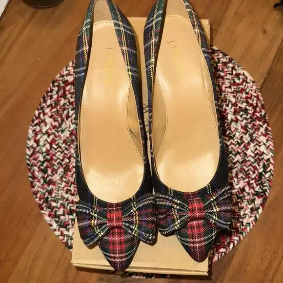 J.crew tartan esme kitten heels - Picture 2 of 5